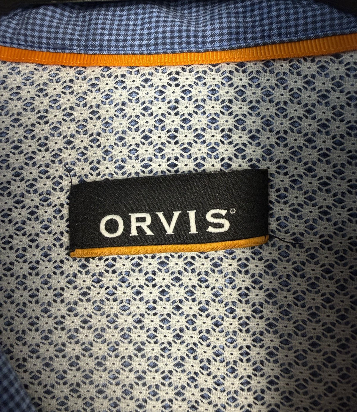 Orvis Open Air Caster Ventilated Long Sleeve Fishing Shirt Mens Size Medium Blue