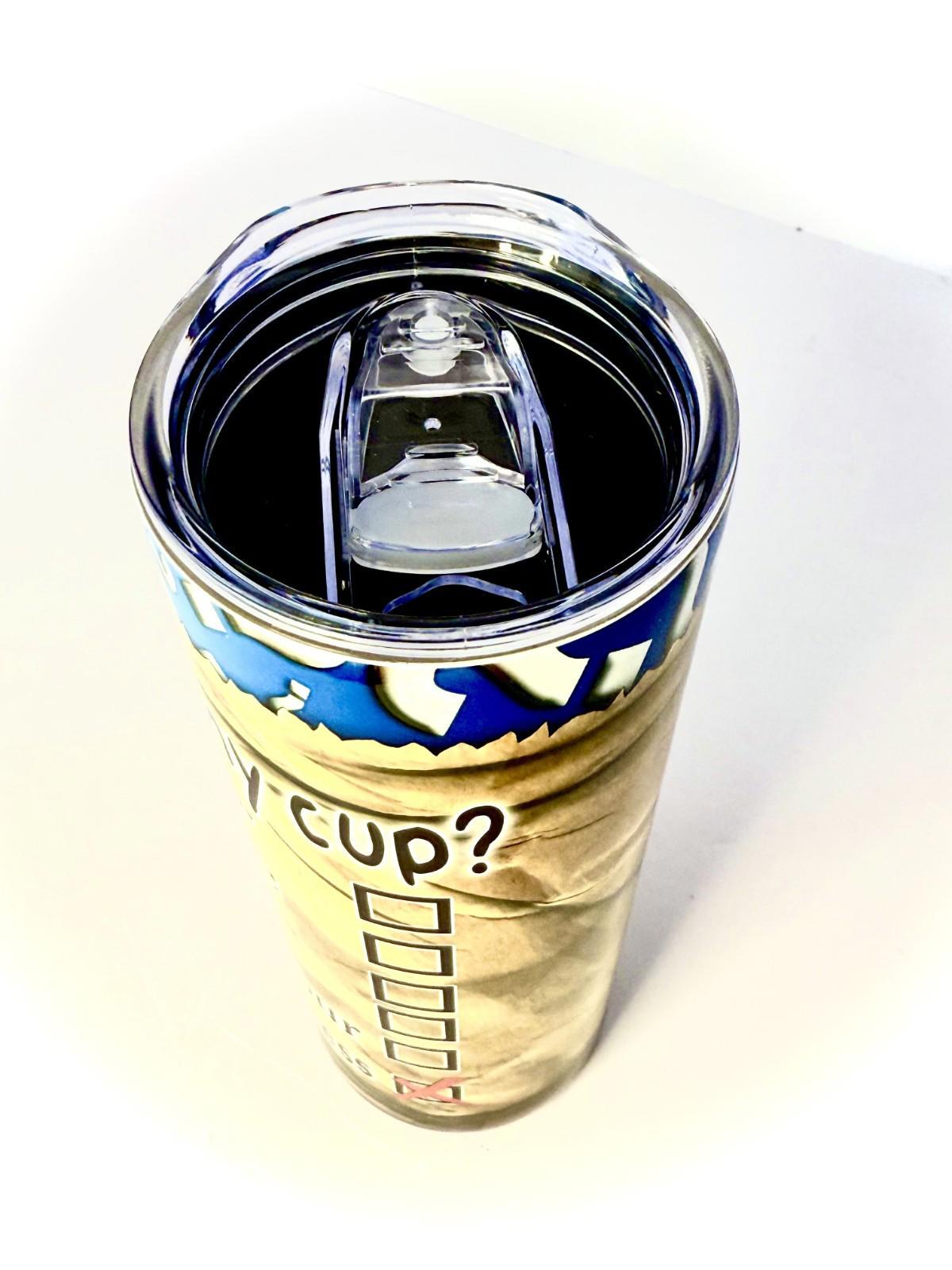 20 oz Mystery Cup Stainless Steel Tumbler with Lid, Straw
