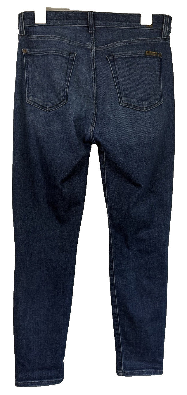 7 for All Mankind Jeans Womens Sz 29 Blue High Waist Ankle Gwenevere Preppy