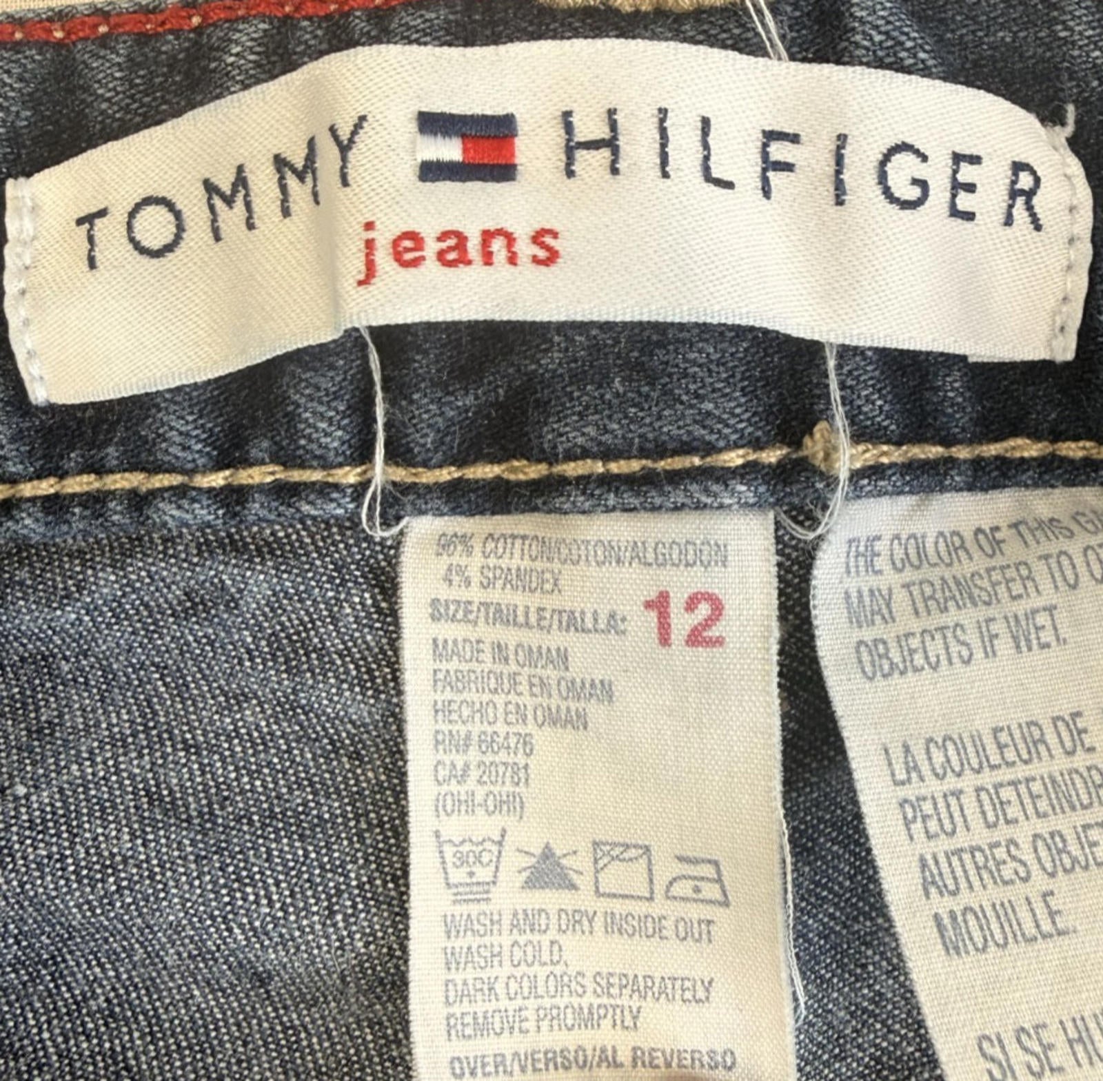 Tommy Hilfiger Jeans Women’s Size 12 Dark Classic Denim Vintage Y2K