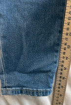 Chaps Jeans Madden Straight Leg Womens 4 Blue Mid Rise Embroidered