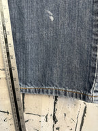 Levis 505 Regular Fit Straight Leg Blue Denim Jeans Mens 38x34 Medium Wash