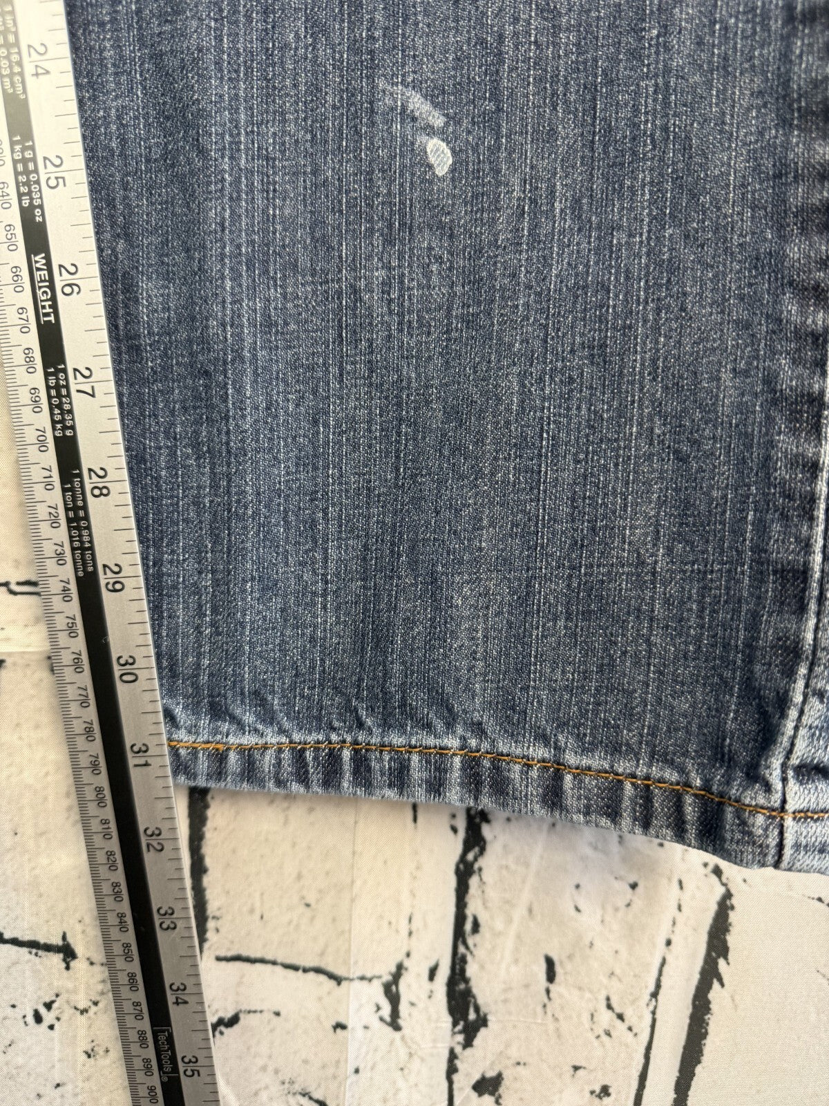 Levis 505 Regular Fit Straight Leg Blue Denim Jeans Mens 38x34 Medium Wash