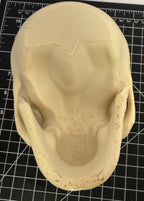 3D Printed Skull-Shaped Bowl - PLA - Bone Color