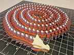 3D Printed LONG Dragon/Snake - PLA - Rainbow and White - 5 Feet 4 Inches