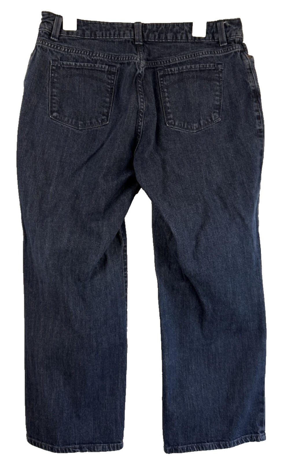 LL Bean Denim Blue Jeans Womens 14 Petite Favorite Fit Curvy Stretch