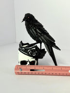 King Skull with Crow 3D Printed PLA - 7 Inch