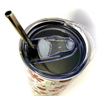 20 oz LadyBug Stainless Steel Tumbler with Lid, Straw