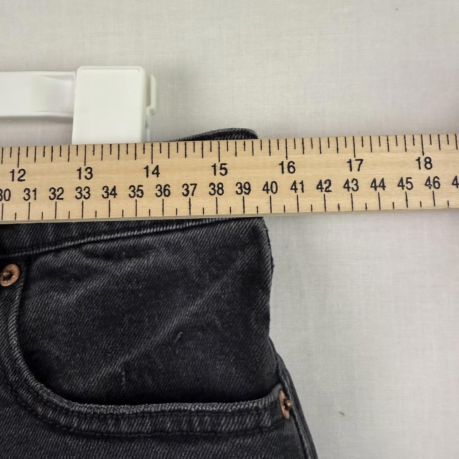American Eagle Womens Size 12 Highest Rise 90's Boyfriend Shorts Stretch Black