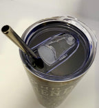 20 oz Second Amendment Stainless Steel Tumbler with Lid, Straw