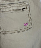 Aeropostale Womens Capri Pants Khaki Size 3/4 Butterfly