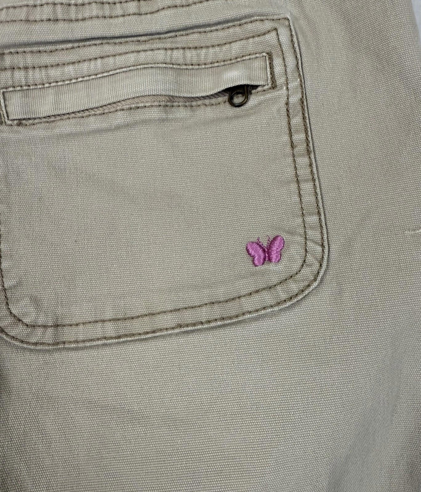 Aeropostale Womens Capri Pants Khaki Size 3/4 Butterfly