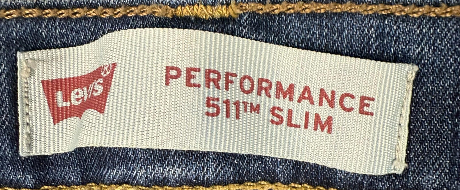 Levis Youth Jeans Performance 511 Slim Medium Wash Blue Denim Size 12 Reg 26x27"