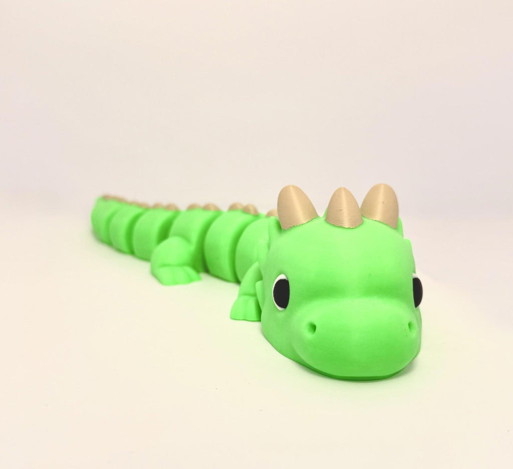 3D Printed Articulated Dino – Colorful Flexible Dinosaur Toy Figurine