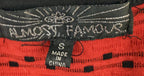 Almost Famous Pencil Dress Womens Size S Red and Black Sexy Curvy Slimming