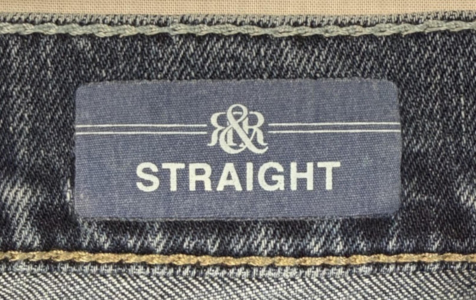 Rock & Republic Neil Straight Mens Sz 34x34 Dark Wash Jeans Stretch Flap Pockets