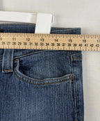 DKNY Womens Flare Jeans Size 5 Long Juniors Blue Denim