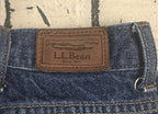 LL Bean Classic Fit Mens Size 42x30 Straight Leg Blue Jeans 100% Cotton