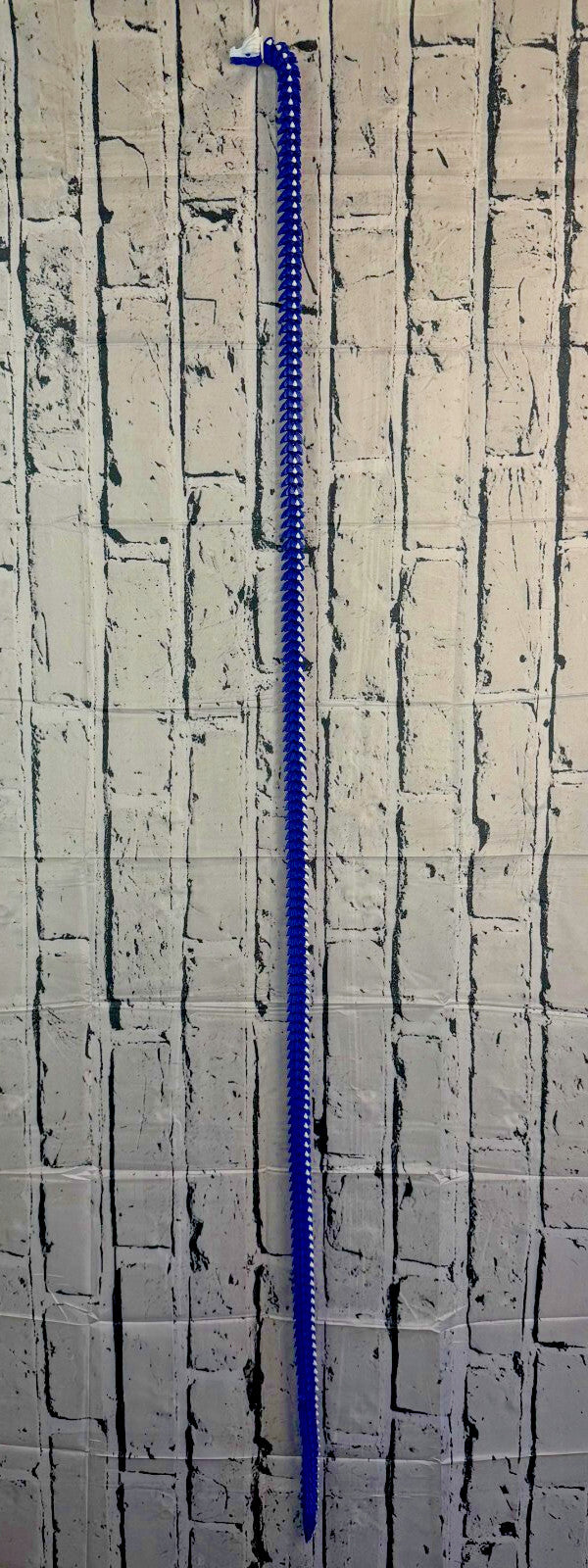 3D Printed LONG Dragon/Snake - PLA - Blue and White - 5 Feet 4 Inches