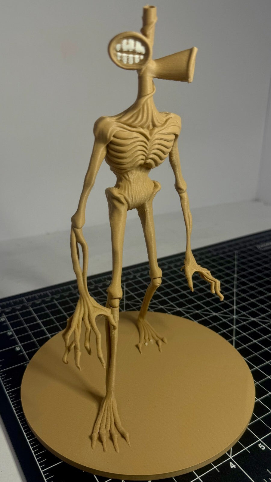 3D Printed Sirenhead Statue - PLA - 9 in - Horror