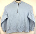 Tommy Bahama Sweater Womens L Long Sleeve Pullover 1/4 Zip Casual Light Blue