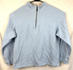 Tommy Bahama Sweater Womens L Long Sleeve Pullover 1/4 Zip Casual Light Blue