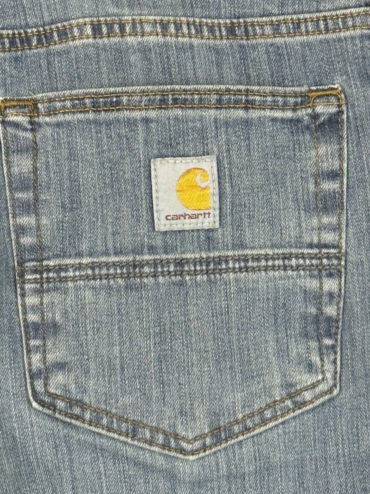 Carhartt Mens Rugged Flex Relaxed Fit Straight Leg Jeans Blue BD2804-M 40x30 NWT
