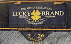 Lucky Brand Jeans Womens 2/26 Dark Blue Sofia Skinny Low Rise Stretch Denim