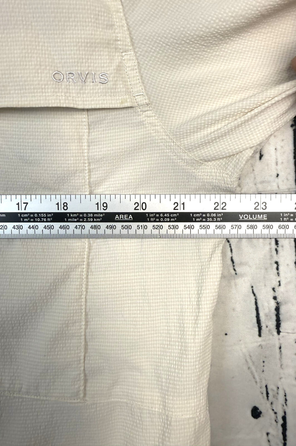 Orvis Open Air Caster Ventilated Short Sleeve Fishing Shirt Mens Sz Medium Cream