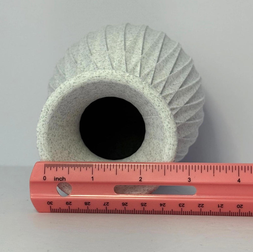 Stone Look Vase - 3D Printed in PLA Plastic - 7 inches Tall