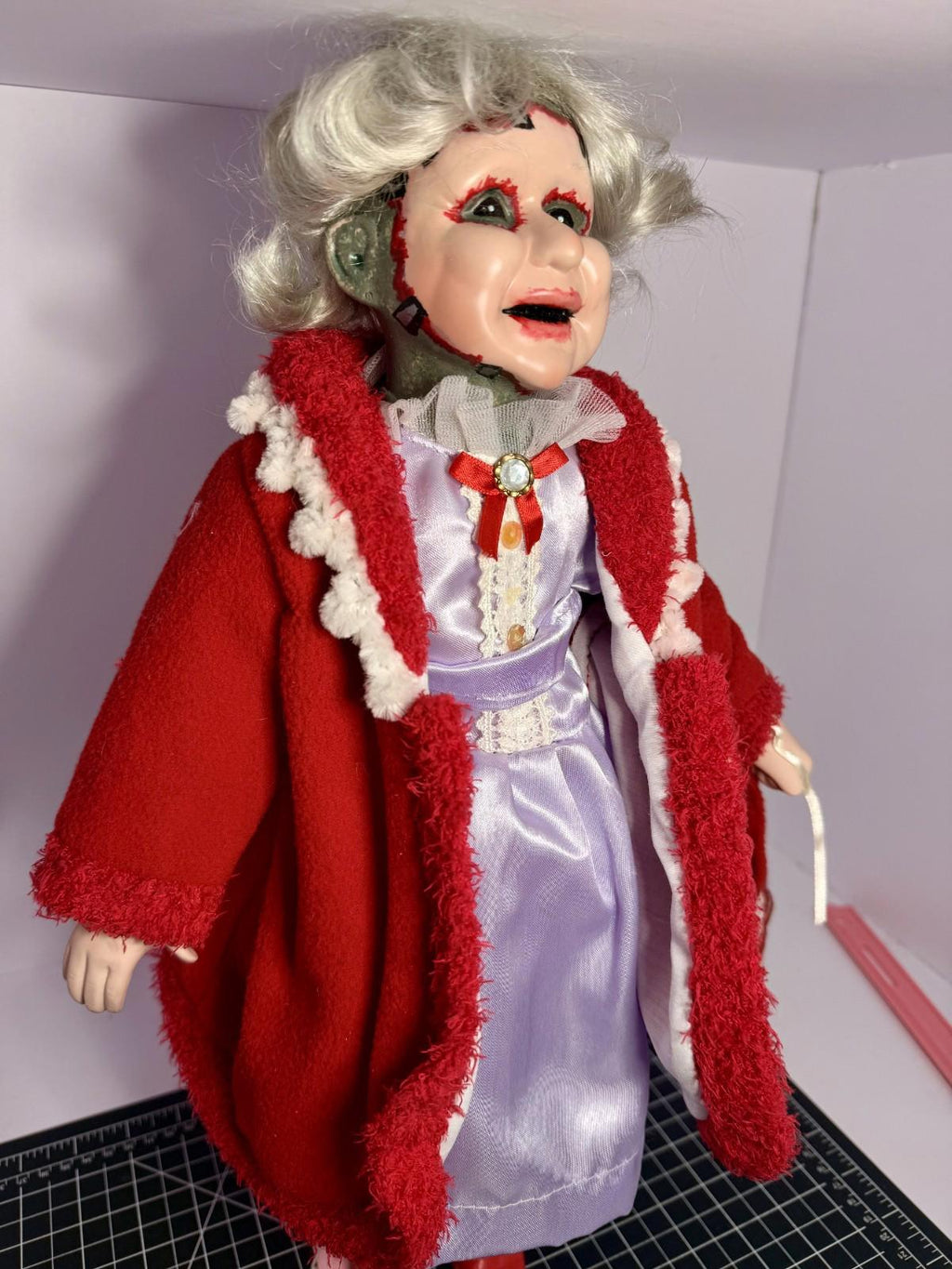 Leatherface's "Mother" - OOAK Scary Creepy Doll 18" Hand Painted Horror Art