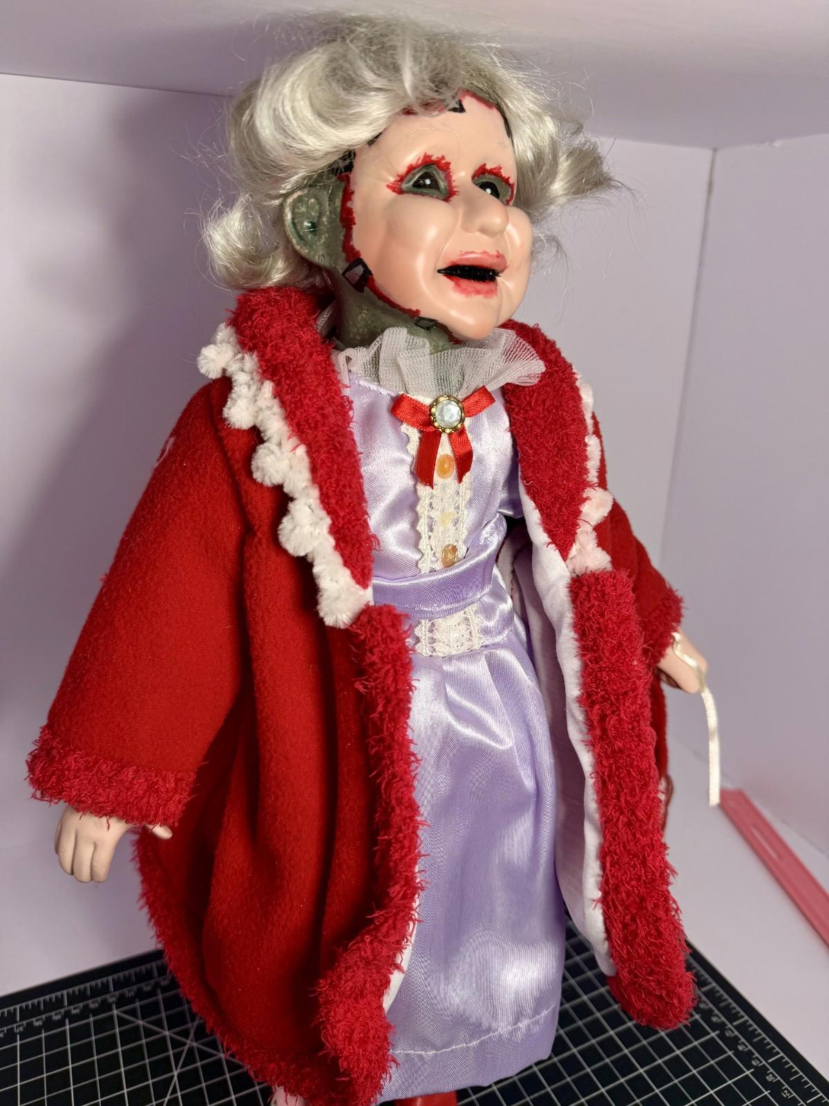 Leatherface's "Mother" - OOAK Scary Creepy Doll 18" Hand Painted Horror Art