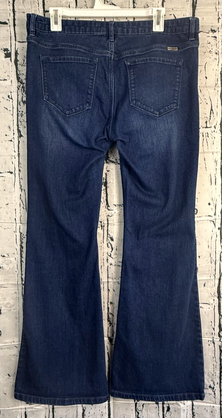 KanCan Maurices Womens Flare Jeans Size 13 Dark Wash Mid Rise