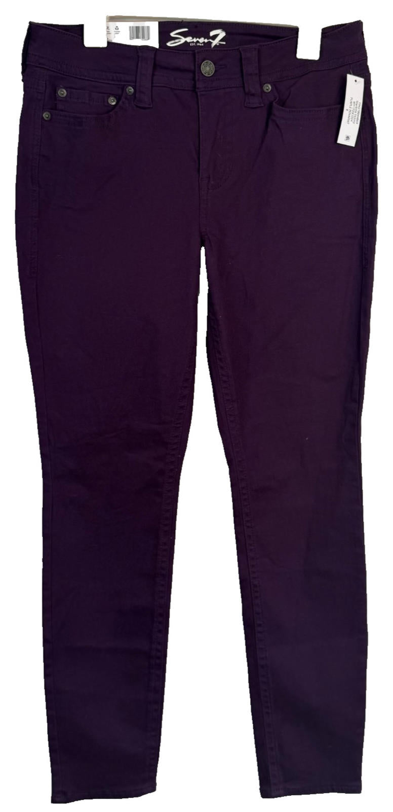 *NWT* Seven 7 “STARLETTE SKINNY”  Womens Jeans Sz 8 Signature Stitch Pockets