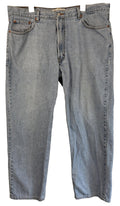 Levi's 550 Relaxed Fit Mens Blue Jeans Size 42x34 Light Wash 100% Cotton