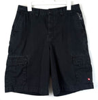 Tony Hawk Mens Size 34 Cargo Shorts Black Cotton Skateboarding Utility