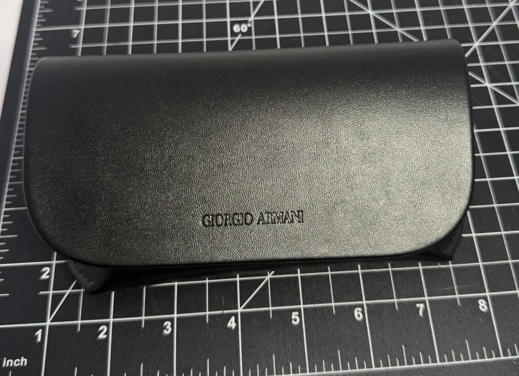 Giorgio Armani Eyeglass/Sunglasses Case – Black, Felt Lining - Designer