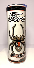 20 oz Ford Black Widow Stainless Steel Tumbler with Lid, Straw - F150