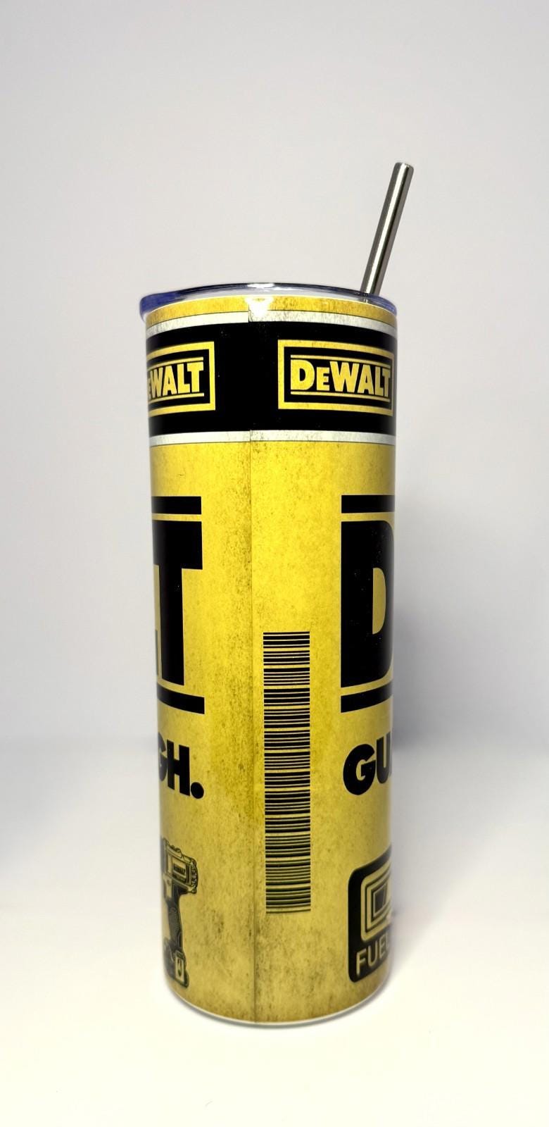20 oz Dewalt Stainless Steel Tumbler with Lid, Straw