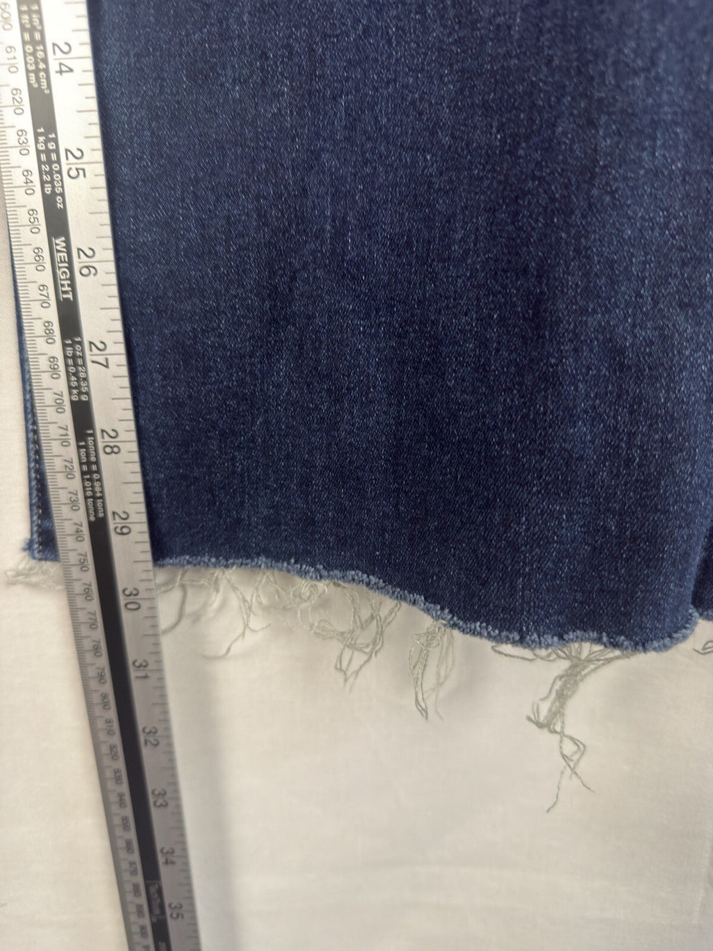 AG Adriano Goldschmied The Angel Bootcut Jeans Womens 30 Blue Raw Hem