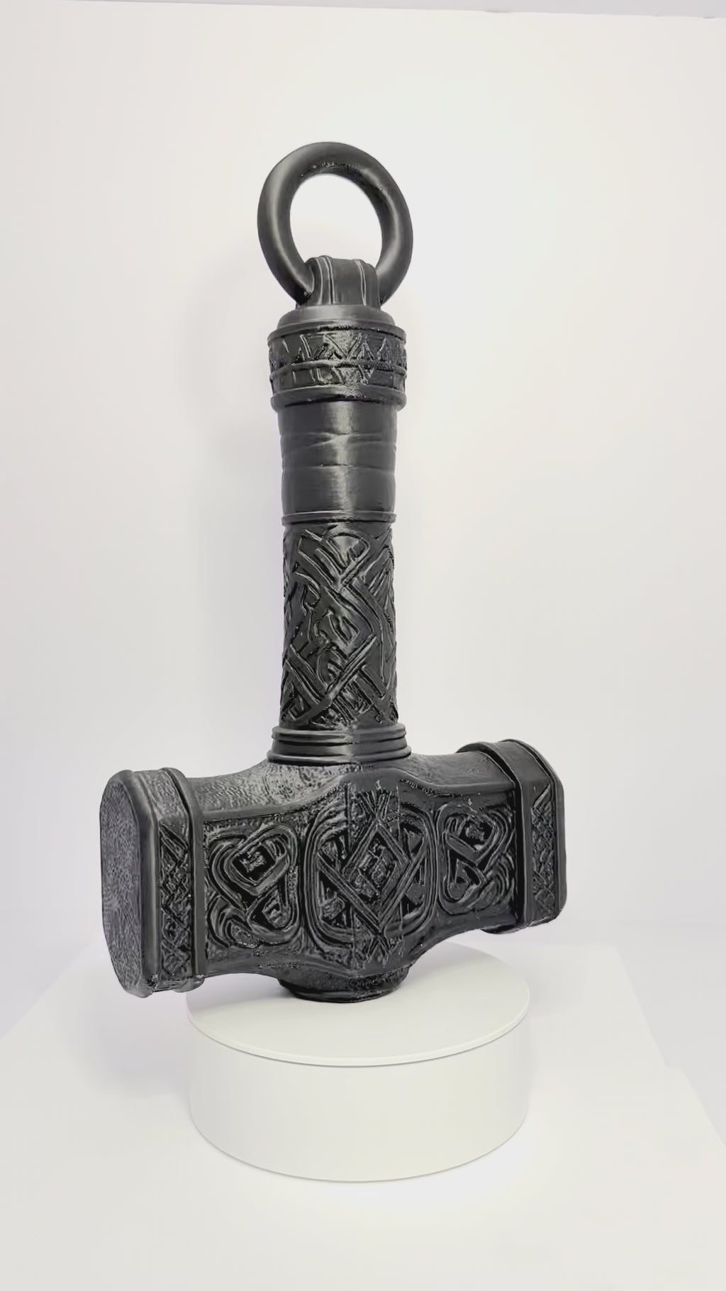 3D Printed Mjolnir- Black - PLA