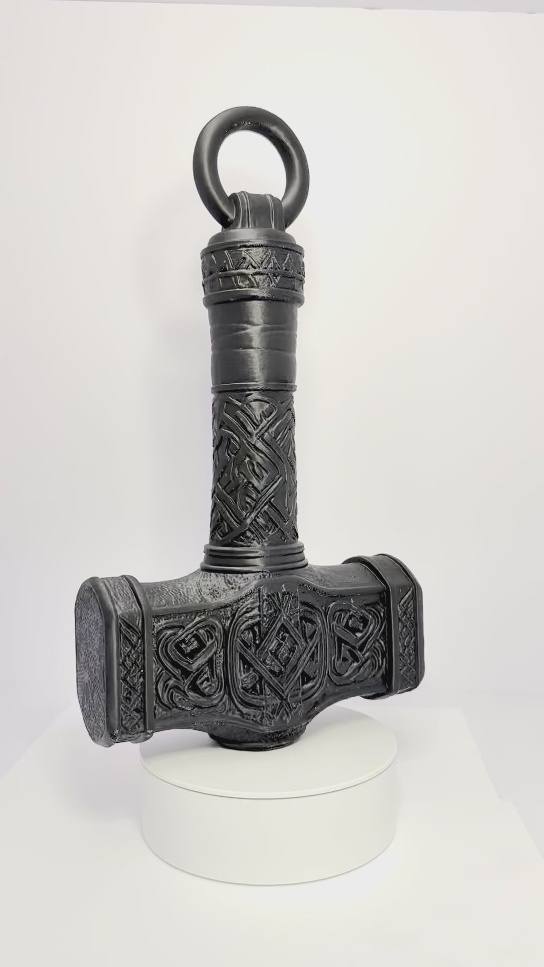 3D Printed Mjolnir- Black - PLA